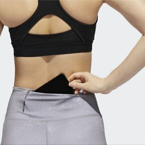 Adidas How We Do TGT Gray Speck Leggings Sz S - Picture 3 of 11